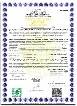 2. MUI-HALAL CERTIFICATE